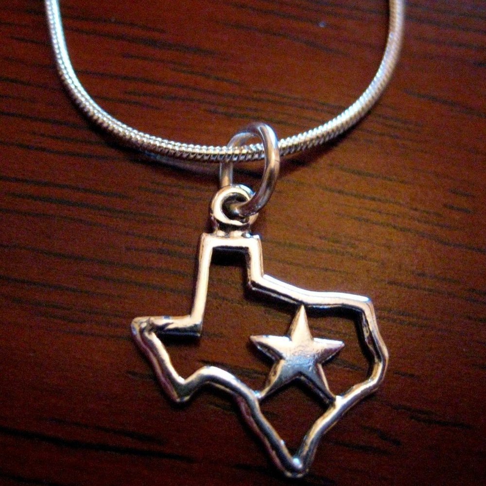 Texas State Charm Necklace